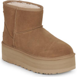 UGG Ghete Femei W CLASSIC MINI PLATFORM UGG Maro 41