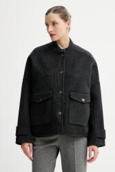 Sessun dzseki gyapjúkeverékből - szürke L