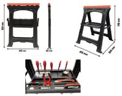 Kraft&Dele Munkakecskék + szerszámos polc 2 db 170 kg/db KD506 (KD506)