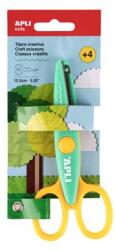 APLI Olló, kreatív, hullám, APLI Kids Toothed , zöld-sárga (19999) - kellekanyagonline