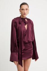 Rotate selyem ruha - burgundia 34