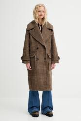 MUNTHE kabát gyapjú keverékből LIBASTO - barna 42