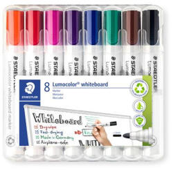 STAEDTLER Táblamarker készlet, 2 mm, kúpos, STAEDTLER "Lumocolor® 351", 8 különböző szín (351 WP8) - mystock