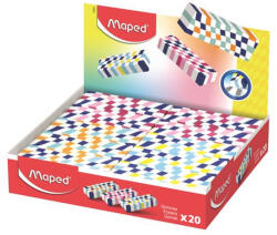 Maped Radír display, sakktábla, MAPED „Checkerboards, vegyes minták (123501) - mystock