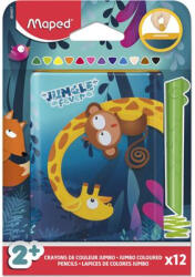 Maped Színes ceruza készlet, fém perselyben, MAPED „Jungle Fever Infinity Kidy, 12 különböző szín (864601) - mystock