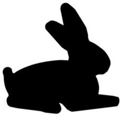  Mintalyukasztó, 25 mm, nyúl (FHBB0049) - mystock