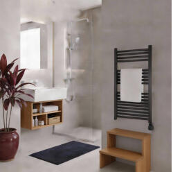 WENTOREX Tolla Electric 400 Watt elektromos törölközőszárító radiátor (fekete - 500 mm) - ecoheat