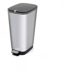 Keter Pedálos szemetes, fémhatású, 45 l, CURVER "Chic", ezüst (1010009789) - mystock
