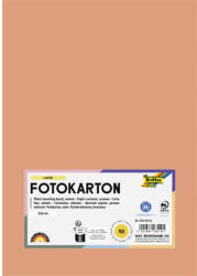  Dekorkarton, 2 oldalas, A4, 300 g, 50 lap, FOLIA, lazacszínű (614/50 45) - mystock