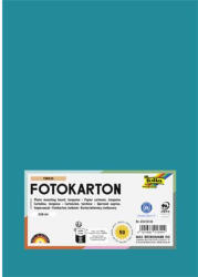  Dekorkarton, 2 oldalas, A4, 300 g, 50 lap, FOLIA, türkiz (614/50 38)