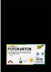  Dekorkarton, 2 oldalas, A4, 300 g, 50 lap, FOLIA, fekete (614/50 90)