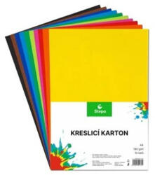 Stepa Rajzlap A4, 180g, 10 lap, STEPA, vegyes színek (240141013) - mystock