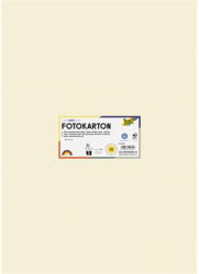  Dekorkarton, 2 oldalas, 50x70 cm, 300 g, 10 lap, FOLIA, bézs (6108) - mystock