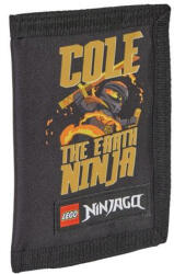 Lego Pénztárca, tépőzáras, LEGO "Ninjago Cole", fekete-mintás (20288-2513)