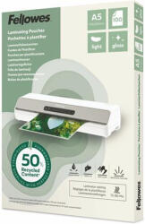 Fellowes Meleglamináló fólia, 80 mikron, A5, fényes, 100 db, FELLOWES "Light (100143440) - tonerpiac
