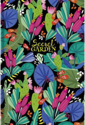 Shkolyaryk Publishing House Jegyzetfüzet, A5, vonalas, 80 lap, SHKOLYARYK "Secret Garden", vegyes (A5-IC-080-7003L) - tonerpiac