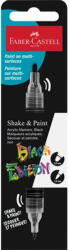 Faber-Castell Dekormarker, 1, 0/3, 0 mm, kétvégű, akril, FABER-CASTELL "Shake&Paint", fekete (285598) - mystock