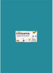 Dekorkarton, 2 oldalas, 50x70 cm, 300 g, 10 lap, FOLIA, türkiz (6138) - mystock