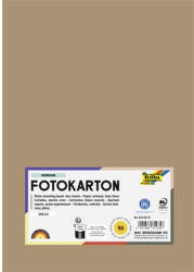  Dekorkarton, 2 oldalas, A4, 300 g, 50 lap, FOLIA, őzbarna (614/50 75) - mystock