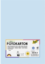  Dekorkarton, 2 oldalas, A4, 300 g, 50 lap, FOLIA, jégkék (614/50 39) - mystock