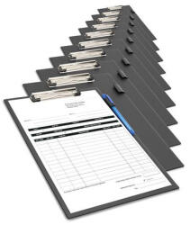 Rapesco Felírótábla, PVC, A4+, RAPESCO, 10 db, fekete (1745) - tonerpiac