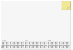 Sigel Könyökalátét, 595x410 mm, 3 éves és heti tervezővel, jegyzettömbbel, SIGEL "Memo (H6490) - tonerpiac