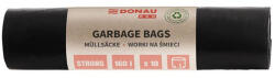 Donau Szemeteszsák, extra erős, 160 l, 10 db, 70 , DONAU "Eco", fekete (22021442-05) - tonerpiac