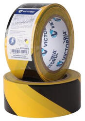 Victoria Padlójelölő szalag, 48 mm x 33 m, VICTORIA FACILITY, fekete-sárga - tonerpiac
