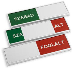 Antra-mark Információs tábla, 200x62 mm, ANTRA "Szabad-Foglalt (RC28080321) - tonerpiac