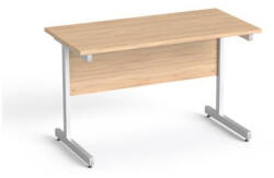 MAYAH Íróasztal, szürke fémlábbal, 120x70 cm, MAYAH "Freedom SV-25", tölgy (SV-B712 K/ IBXA25T) - tonerpiac