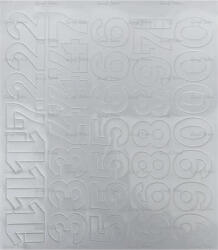  Öntapadós matrica, 3 cm-es, számlap, fehér (500 - 31) - tonerpiac