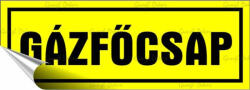  Információs matrica, 14x5 cm, "Gázfőcsap (200 - 450) - tonerpiac