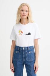 MUNTHE pamut póló LACIN - fehér 40