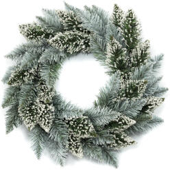 AGA Karácsonyi koszorú 50 cm Fehér (MR3208)