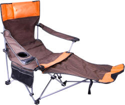 AGA Összecsukható horgászszék lábtartóval DS717 Barna (DS717 brown)