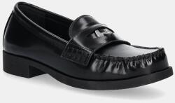 Love Moschino bőr mokaszin - fekete Női 41 - answear - 39 990 Ft