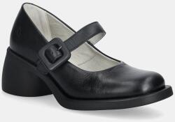 Fly London bőr flip-flop HUVI044FLY - fekete Női 41