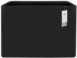elho June téglalap alakú műanyag kaspó fekete színben 80 cm