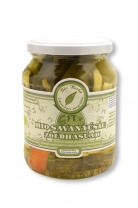  Bio Berta Bio zöldhasúak (cukkíni, almapaprika, sárgarépa, zöld paradicsom, paprika) savanyúság 720 ml