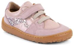 Froddo teniși barefoot pentru fete RIVER PINK SHINE G3130286-5 | încălțăminte din piele pentru copii, pentru tot anul, cu șiret elastic și velcro, talpă flexibilă extra aderentă - 33
