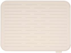 Brabantia SinkSide Silicone Dish Drying Mat edényszárító, csepegtető szőnyeg, csúszásmentes, bordázott felület, 325x438mm, szilikon, világos bézs - 252044 (252044)