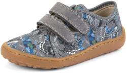 Froddo teniși barefoot din pânză pentru copii CANVAS GRAY+ G1700440-8 | Teniși din pânză fără boltă, cu talpă flexibilă și închidere cu arici - 27