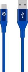 Celly Cablu de date Celly, USB Type-C, 1m, Albastru