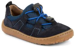 Froddo tenisi barefoot din piele pentru copii TREKK DARK BLUE G3130293 | încălțăminte pentru copii pentru tot anul cu strângere pe gumițe | talpă flexibilă, extra aderentă - 27