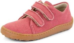 Froddo Tenisi barefoot textili pentru fete Froddo BOTANIQ BEIGE G3130290-4 | încălțăminte pentru copii pentru tot anul cu arici | talpă flexibilă extra aderentă - 36