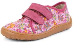 Froddo teniși barefoot din pânză pentru fete CANVAS FUXIA/PINK G1700440-11 | Tenisi fără boltă, cu talpă flexibilă și închidere cu arici - 25
