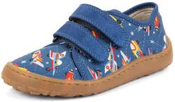 Froddo teniși barefoot din pânză pentru băieți CANVAS BLUE ELECTRIC G1700440-5 | Teniși din pânză fără boltă, cu talpă flexibilă și închidere cu scai - 30