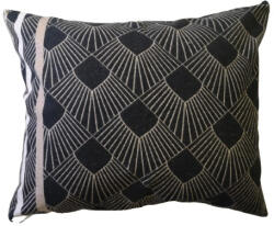  Flanel kispárna huzat kék geometriai mintával