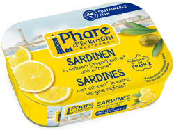 Phare Sardine in ulei bio de masline extravirgin si cu lamaie bio, 135 g