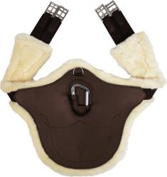 Kentucky Horsewear Anatómiai, műszőrmés hasvédő heveder, barna - 145 cm